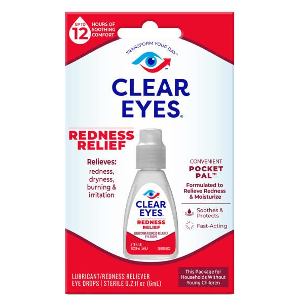 Clear Eyes Redness Relief Sterile Eye Drops - 0.2 Oz